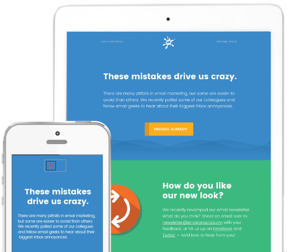 screenshot of Email on Acid